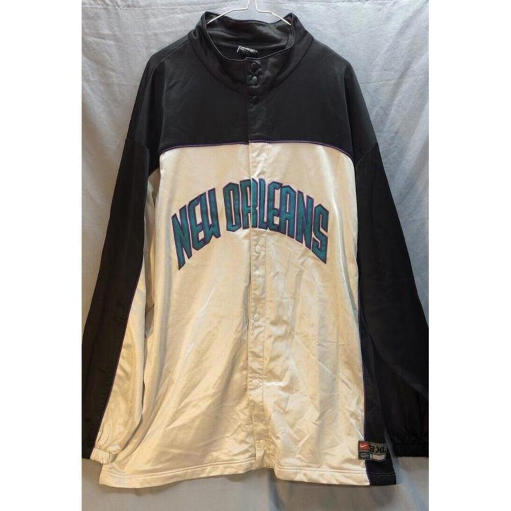 Vintage Nike New Orleans Hornets Warm Up Jacket Size 3XL
